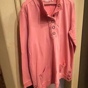 Soft Surroundings Pink Button-Up Women's Shirt